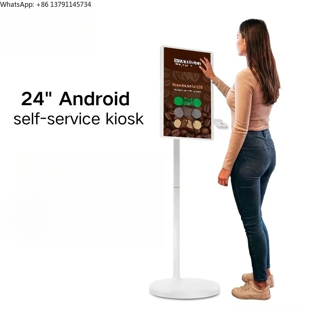 24 Inch Retail Store Display Self-service Kiosk Android Advertising Display Lcd Touch Screen Kiosk