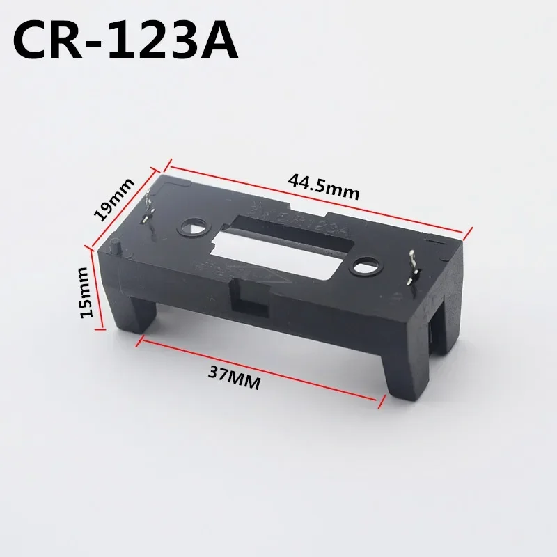 5 stks/partij CR123A 16340 LIR123A Batterij Houder Box Clip Case Socket met PCB Pins Soldeer Montage Lood PCB Mount