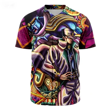 Popular Anime Baseball Jersey Games  Anime Multi Element Printed Casual Men's Cardigan
