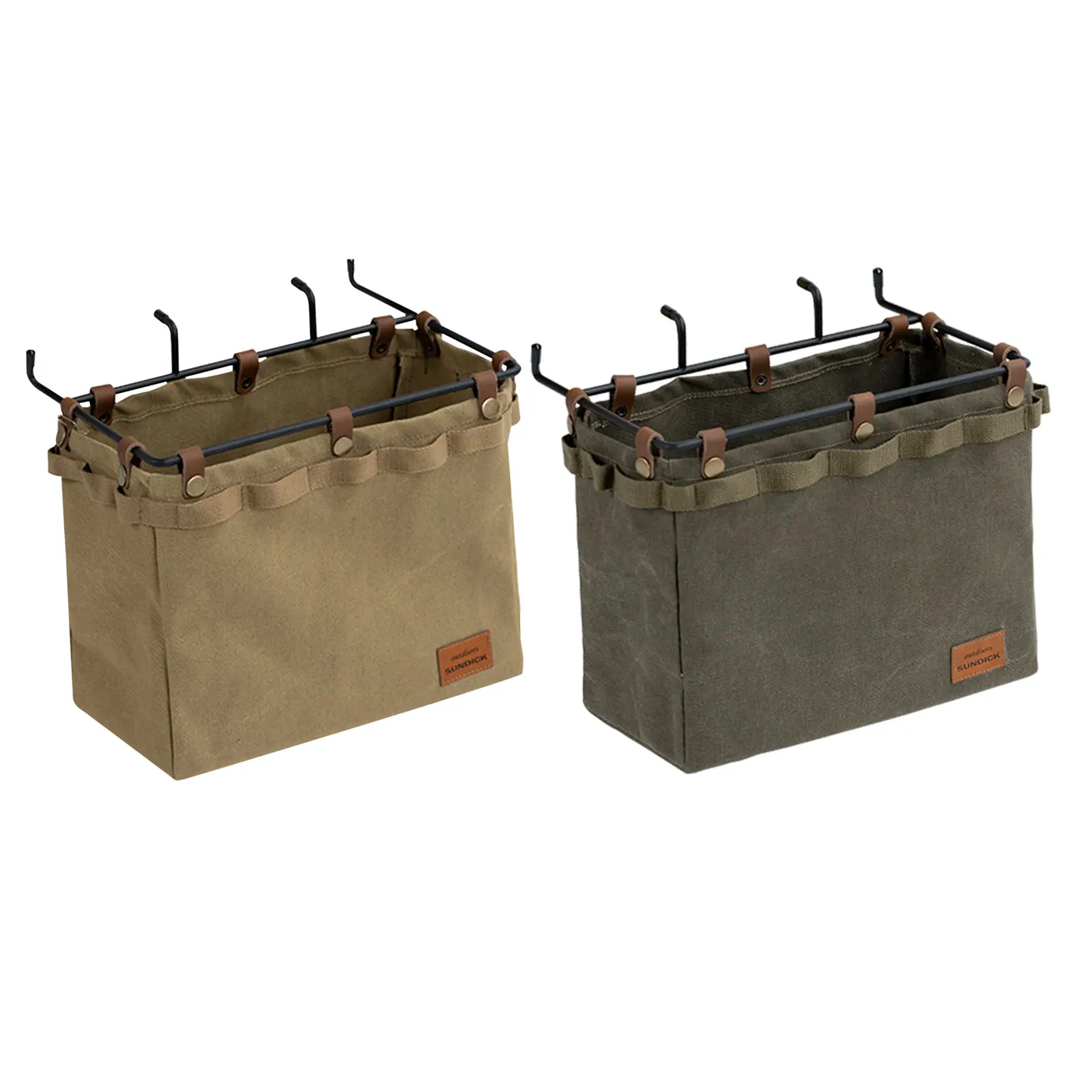 Camping Table Side Storage Bag Camping Storage Bags Large Capacity Multifunctional Folding Canvas Bags Outdoor Equipment