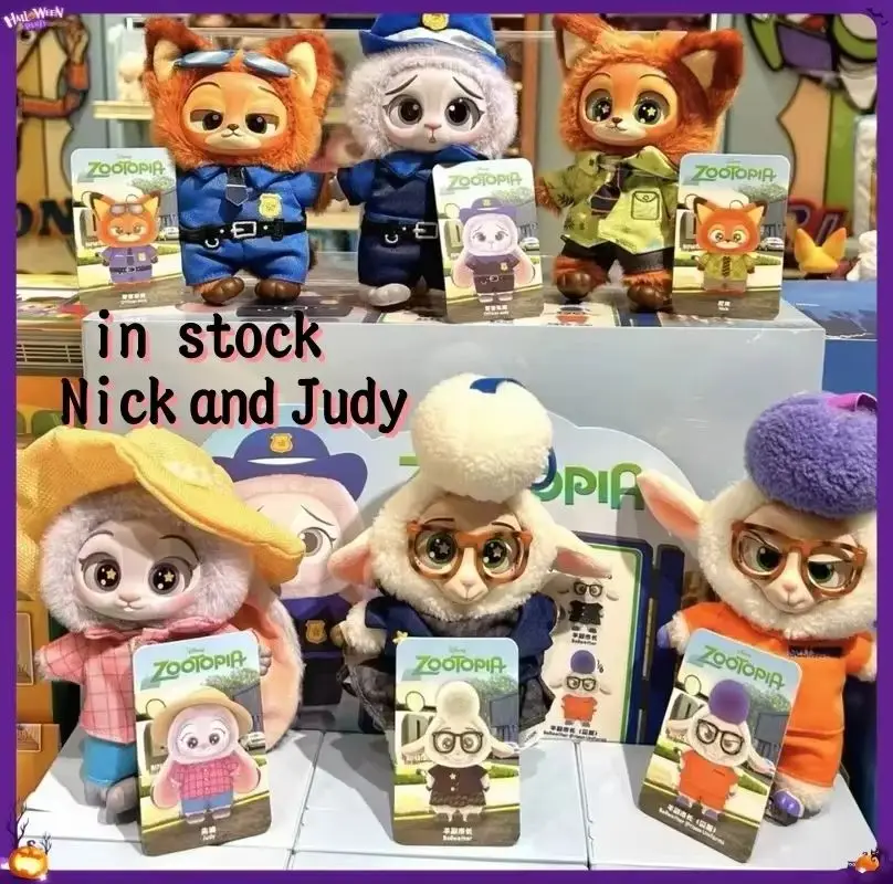 

Authentic Crazy Zootopia Blind Box Nick Judy Action Doll Plush Doll Vinyl Plush Blind Box Pendant Model Toy Trendy Play Gift Toy