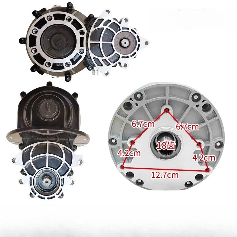 2000W 60V/72V PMSM Motor ,Brushless Permanent Magnet Synchronous Motor with Copper Winding, 3/5 Bolt Flange Mount 3000RPM