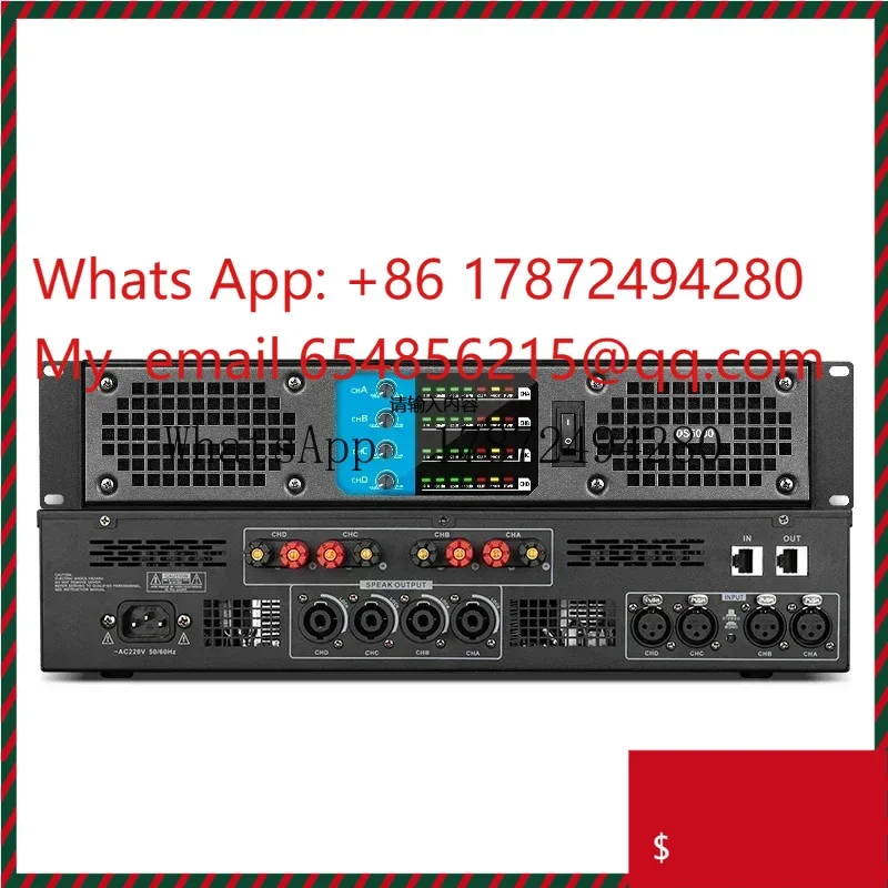 Multi-Scene Professional Power Amp – 600W*4 for Home, Karaoke & Stage Performances