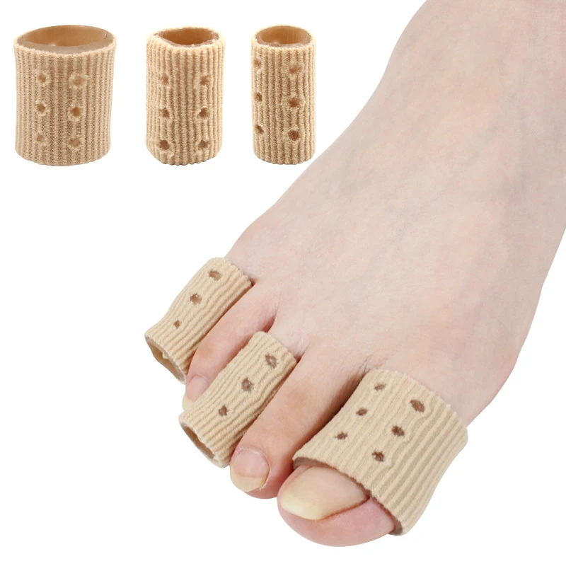 Silicone Gel Little Toe Tube Protector Toes Covers Prevents Blisters Anti-Friction Breathable Foot Care Pedicure Tools