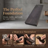 Ebony Wood Logs, Ebony Boards, Handmade Timber, Raw Logs, Board Blanks for DIY Musical Instruments and Tool Handles 6