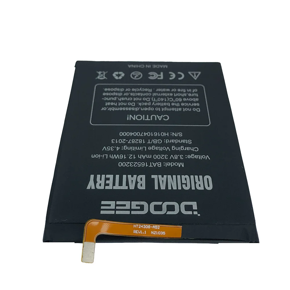 Original Replacement Battery For BAT16523200 MTK6750 Replacement 3600mAh Parts battery for DOOGEE Y6 Y6C Y6 Piano Smart Phone