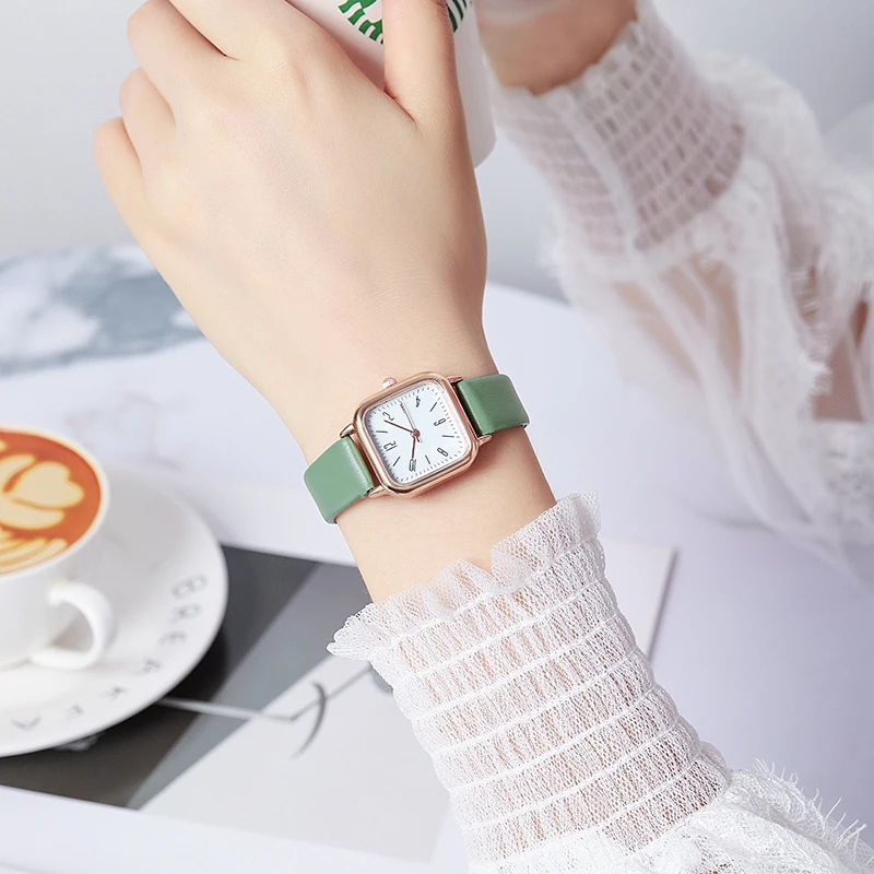 New foreign trade fashion new founder small pure and fresh color ladies watch belt sweet girl watch4