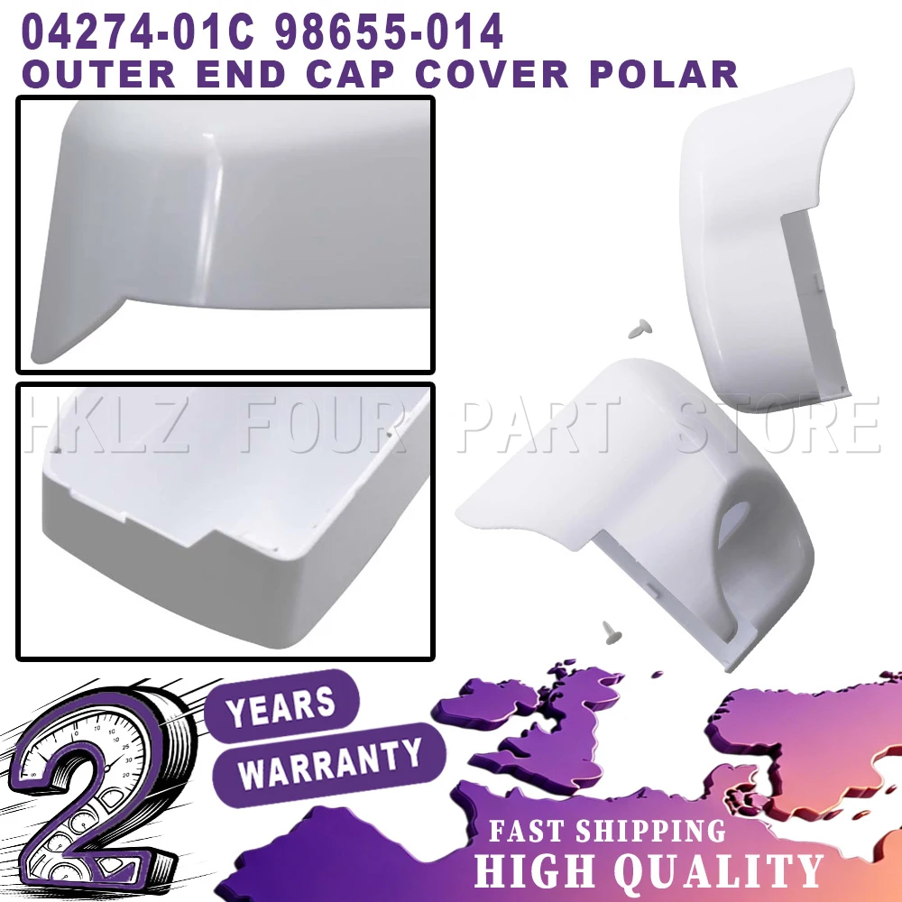 Left Or Right New For Fiamma F45i Hand Motorhome Awning Outer End Cap Cover Polar White Motorhome Accessories