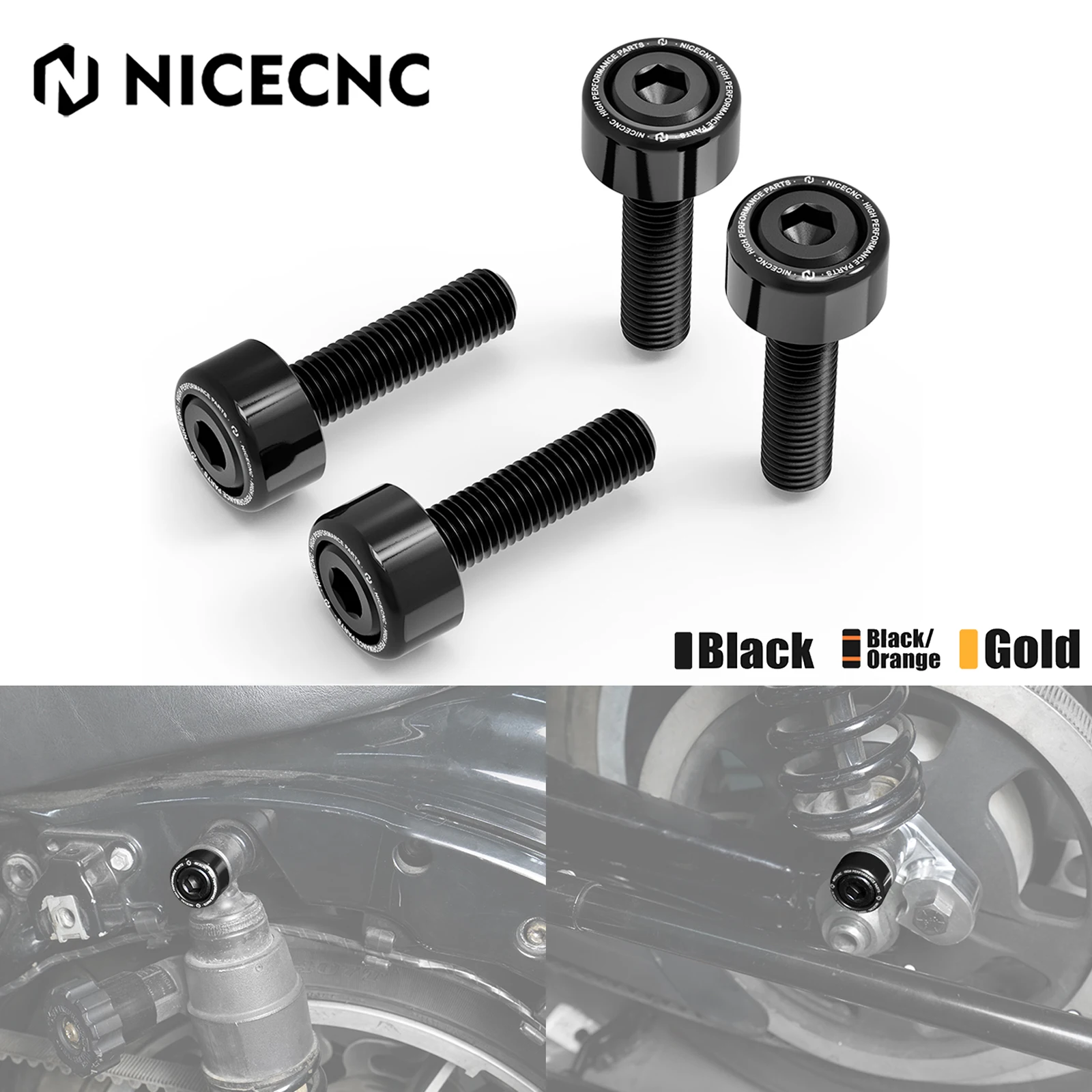 

Rear Shock Absorber Bolts Screw For Harley 1994-2023 Road King FLHR Classic FLHRC Custom FLHRS Police FLHP Street Glide FLHX