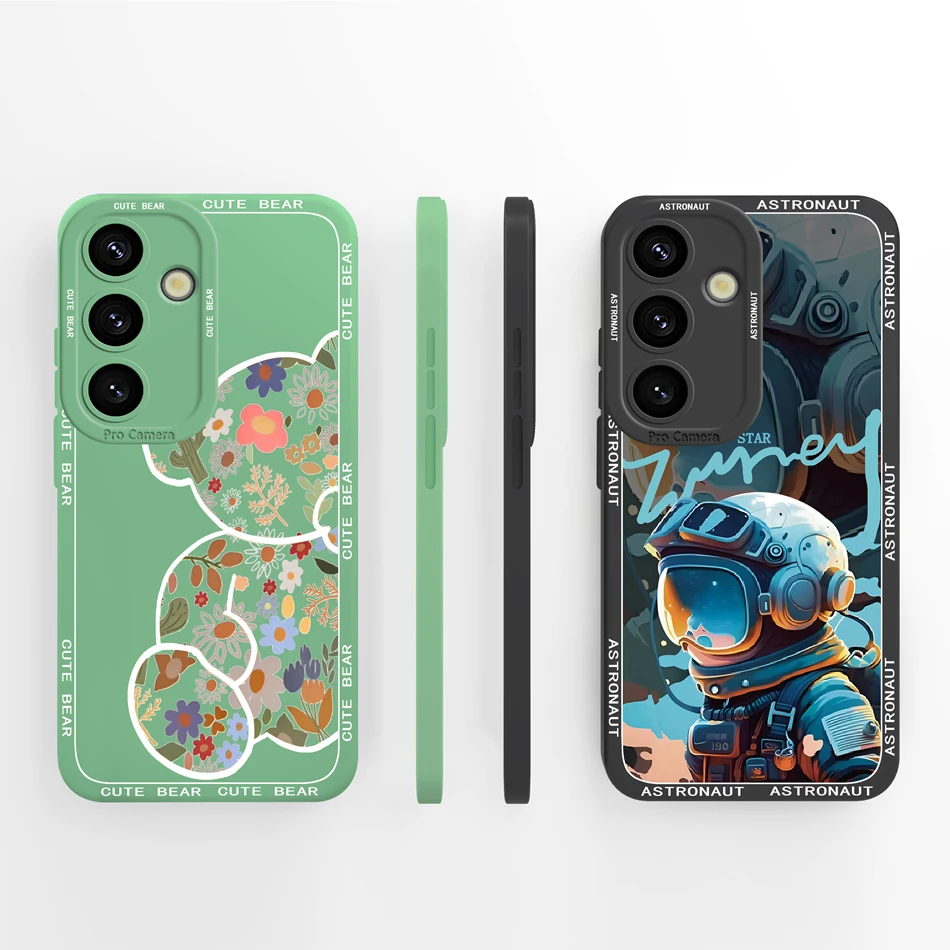 For Samsung S25 Plus Ultra Case Simple Premium Soft Back Cover For Galaxy S25 Ultra S25+ Liquid Silicone Phone Protector Fundas