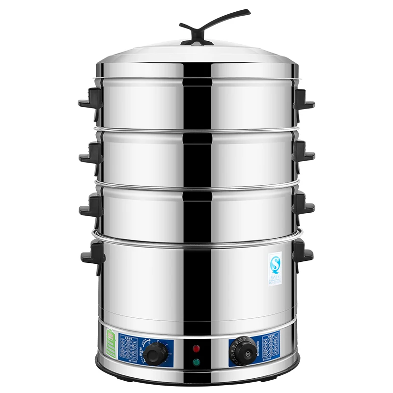 

Electric steamer large large commercial stainless steel steamer household large capacity