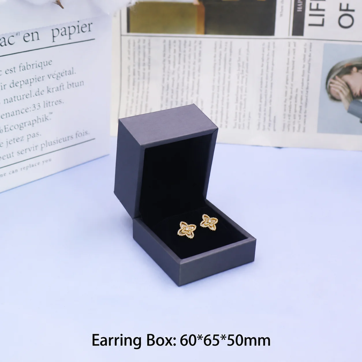 Jewelry Packaging Box Black Inner Lined Bracelet Box Pu Leather Jewelry Box Minimalist For Fine Jewelry Bracelet Storage Bangle