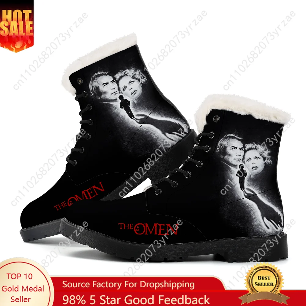 

The Omen Plush Boot Men Women Teenager Casual Shoe Outdoor Warm Boot High Quality Personalized Fashion Pattern Custom Made Shoes