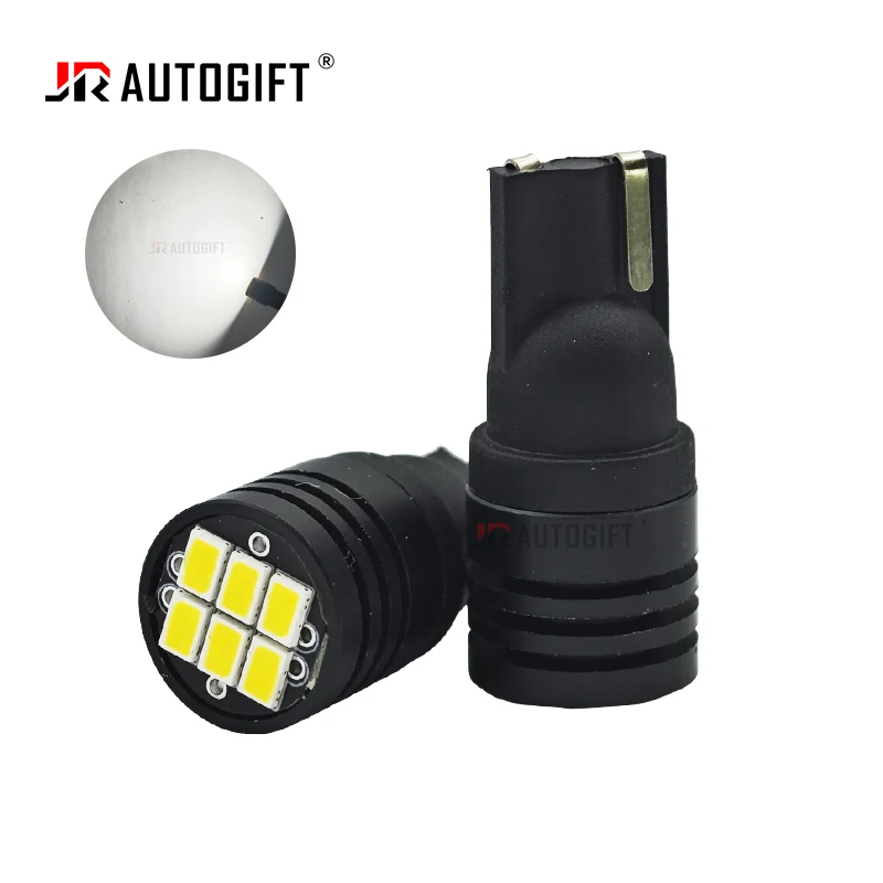 

50pcs T10 W5W LED EMC 3020 6SMD 12V 24V Car Side Interior Lights 168 194 for Car Truck License Plate Signal Lamp LED Bulb 5000K