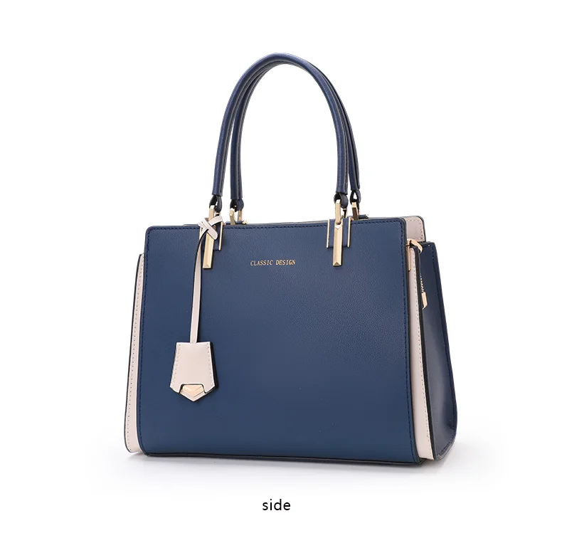 Aidrani Echtleder-Tragetasche für Damen, hochwertige Schultertasche mit großem Fassungsvermögen, blaue Muttertasche – Detail 8