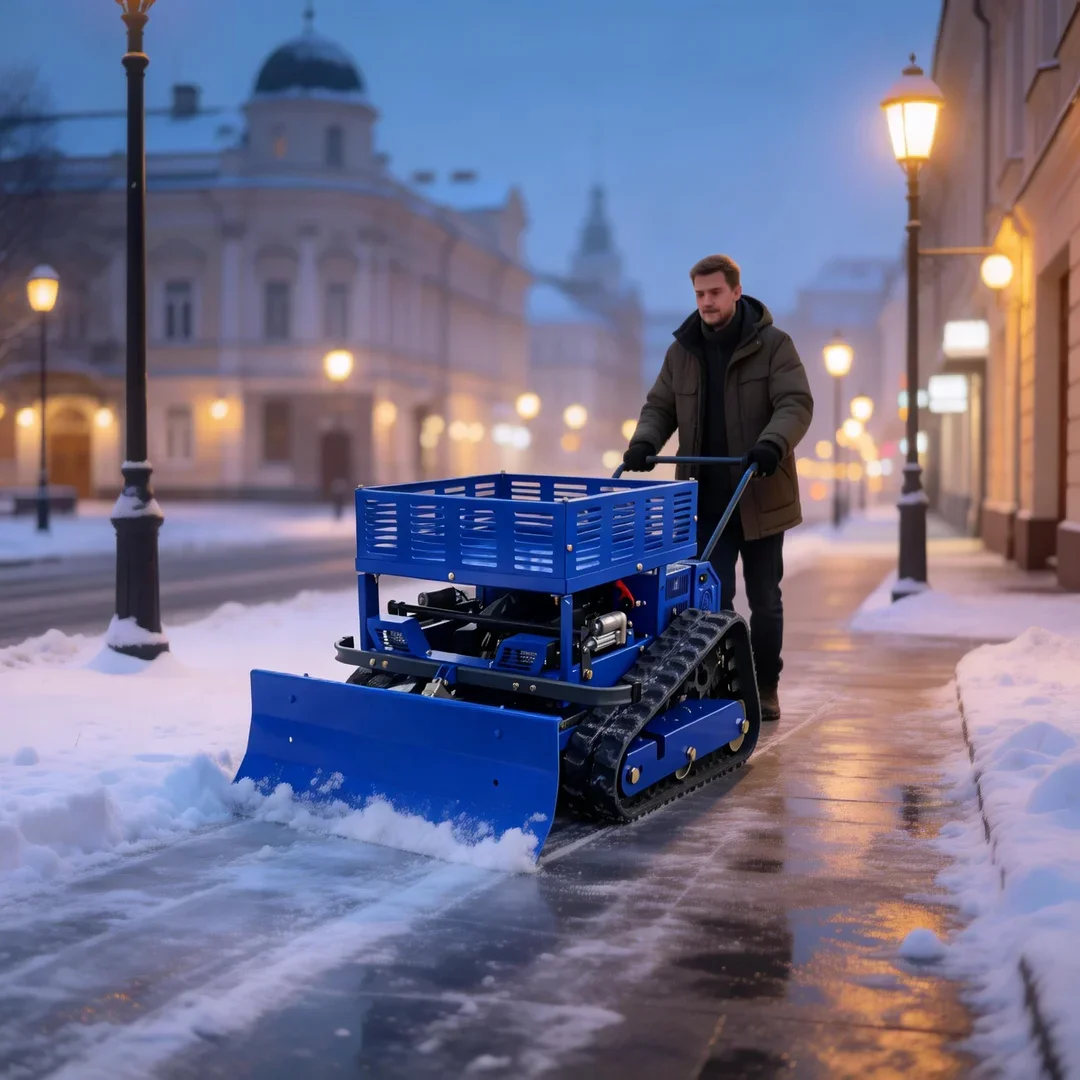 

Индивидуальная роторная гусеничная газонокосилка для любой местности, 4-тактная, беспроводная, самоходная, с дистанционным управлением, бесплатная стойка для хранения, снегоуборочная лопата