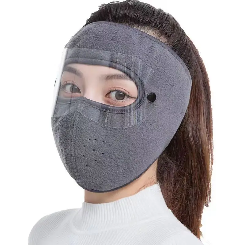 

Winter Warm Fleece-Lined Windproof Face Mask for Cycling with Goggles Cold Protection Breathable Washable for Outdoor Cycling