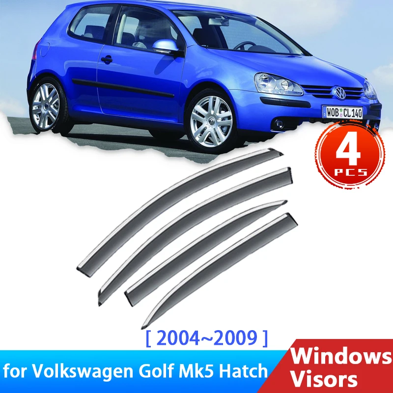 Windshield for Volkswagen Golf Mk5 VW 5 1K V Hatchback 2004~2009 2008 Accessories Deflectors Trim Car Window Visor Rain Eyebrow