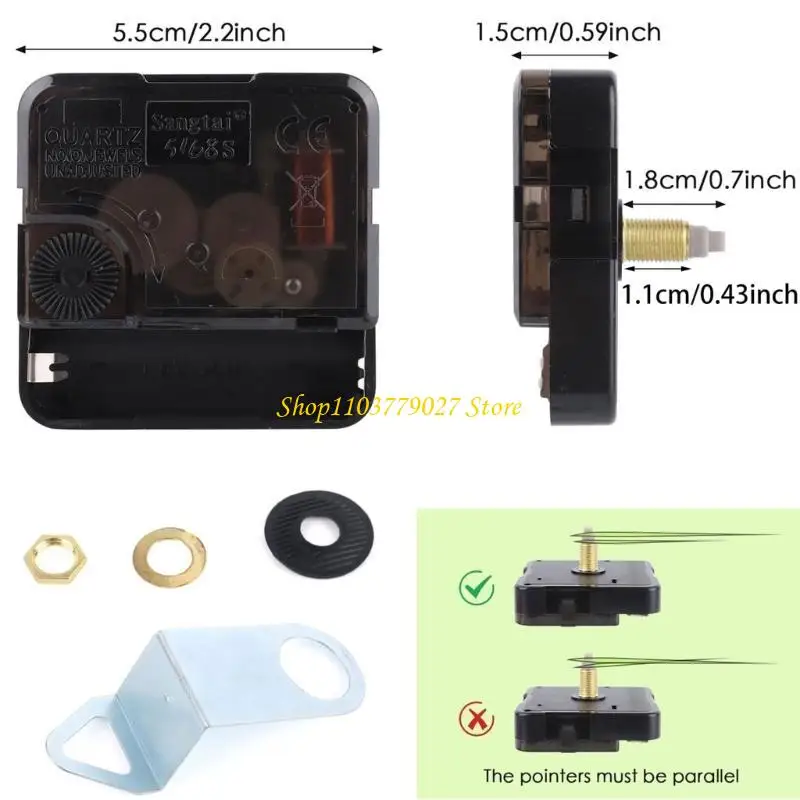 C4DF Night Light Clock Mechanism Replacement Battery Operated Silents Clocks view 3
