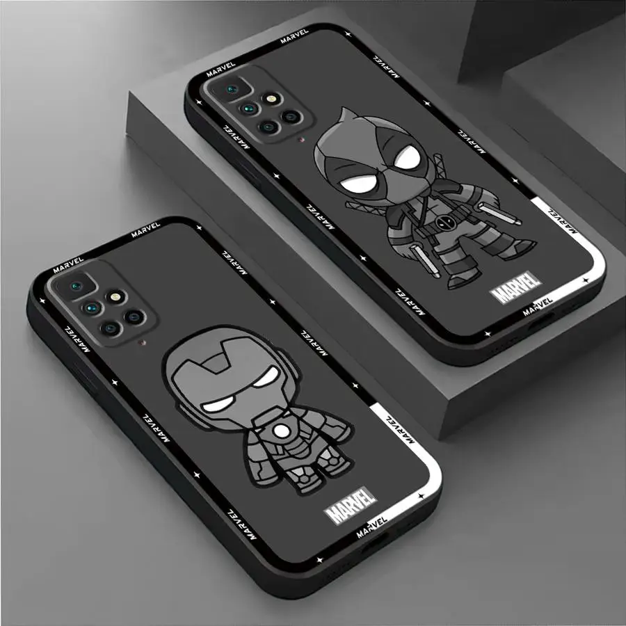 Cartoon Marvel Spiderman Groot Phone Case for Redmi 9C K40 Pro 13C 12 13 A3x A2 A1 Plus 12C 9A 10A 10C 10 9 K40s K60 Cover