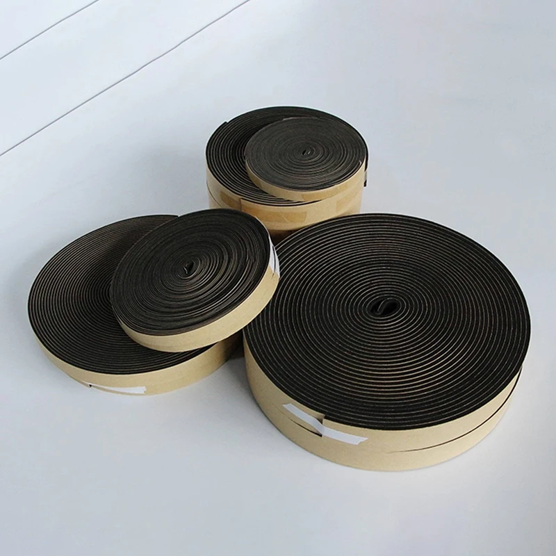 Picture 6: 2/5m Black EPDM Foam Strip Self Adhesive Sponge Seal Strip Soundproof Anti-collision Seal Strip Thickness:2~20mm Width:10~50mm