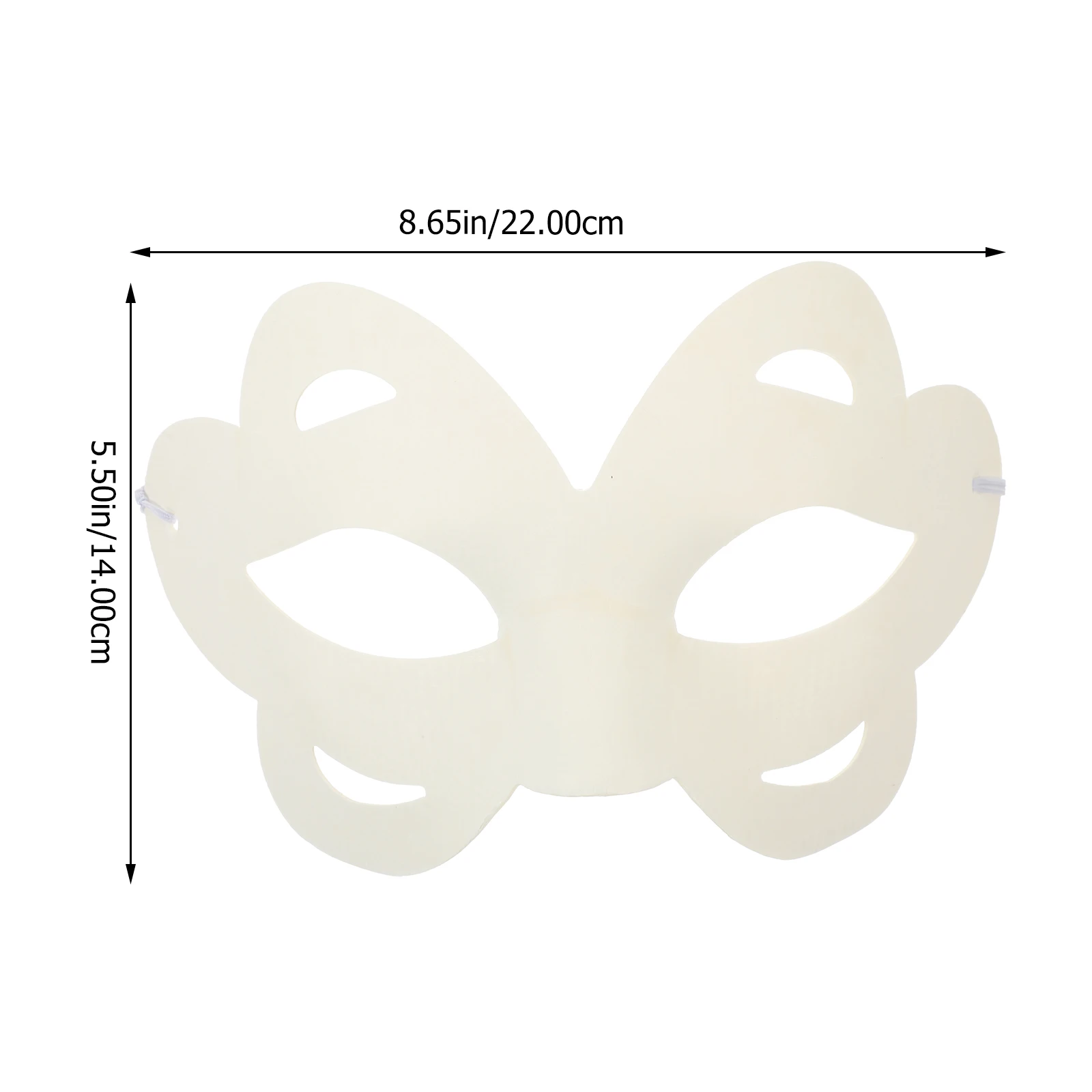 10pcs 빈 마스크 흰색 Masquerade DIY 종이 도색되지 않은 어린이 축제 학교 공예 할로윈 파티 소품 장식