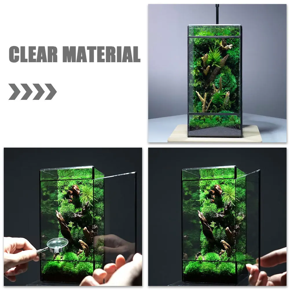 

Geometric Glass Mini Terrarium Clear Plant Holder Tabletop Landscape Display Holder Micro Landscape Planter Box Moss Eco