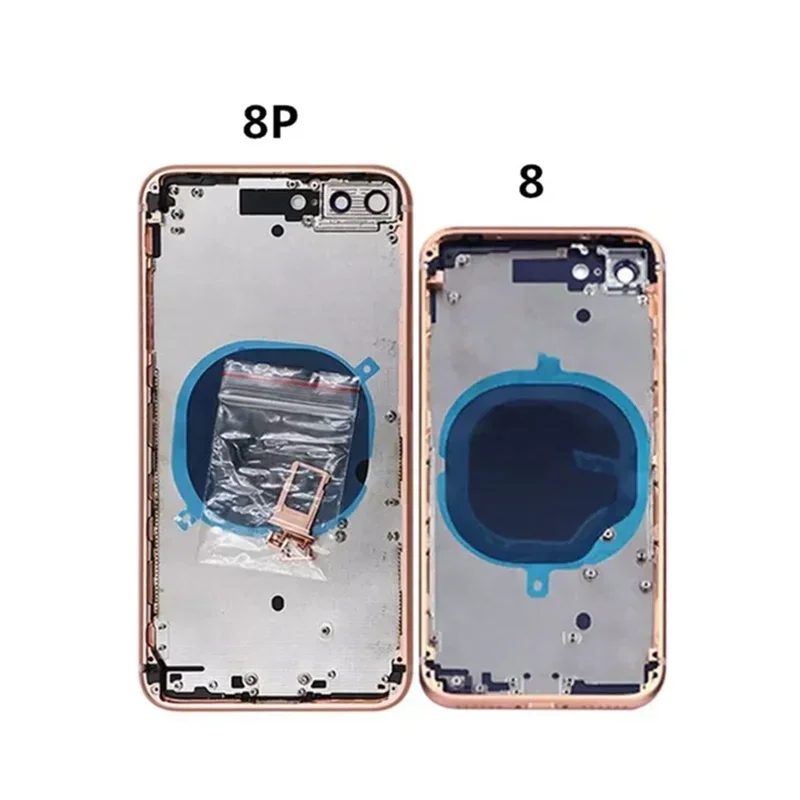 Full back cover for iPhone 8 8g/8 Plus housing battery door middle chassis frame housings Assembly