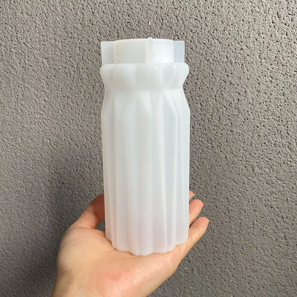 Nordic Art Geometric Silicone Mold for DIY Cement Vase, Succulent Planter, Pen Holder, Epoxy Resin Plaster Jesmonite Home Decor