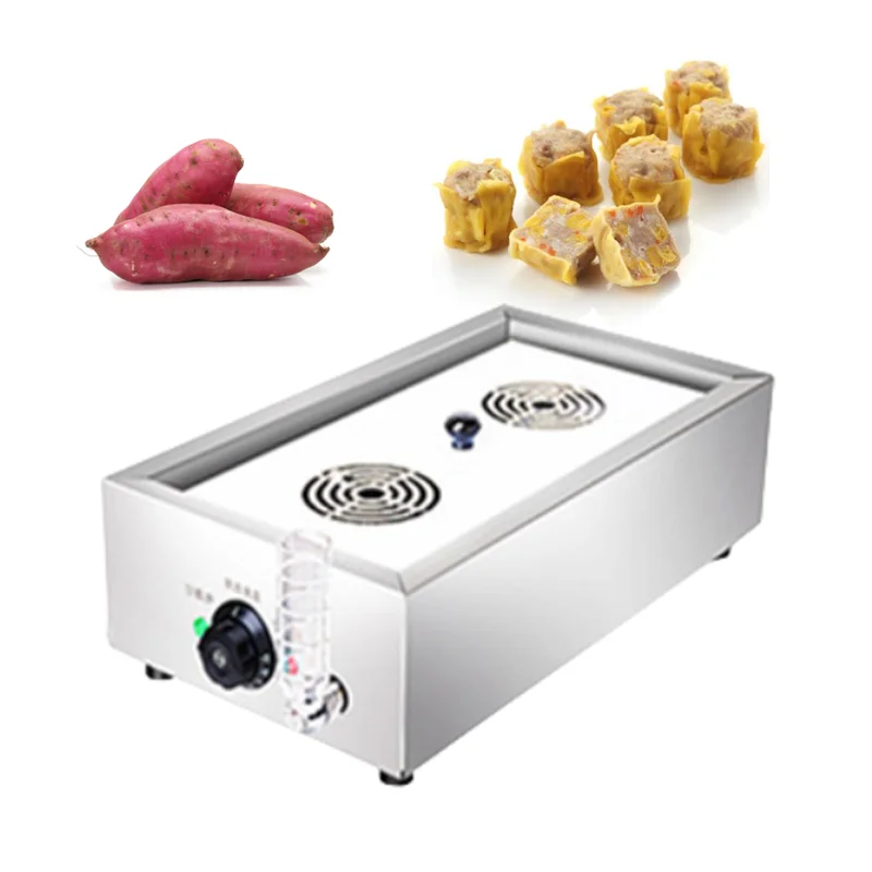 Electric Steamed Buns Machine 2 4 6 Holes Commercial Dumpling Steamer Steaming Furnace Desktop Automatic Insulation Steamer