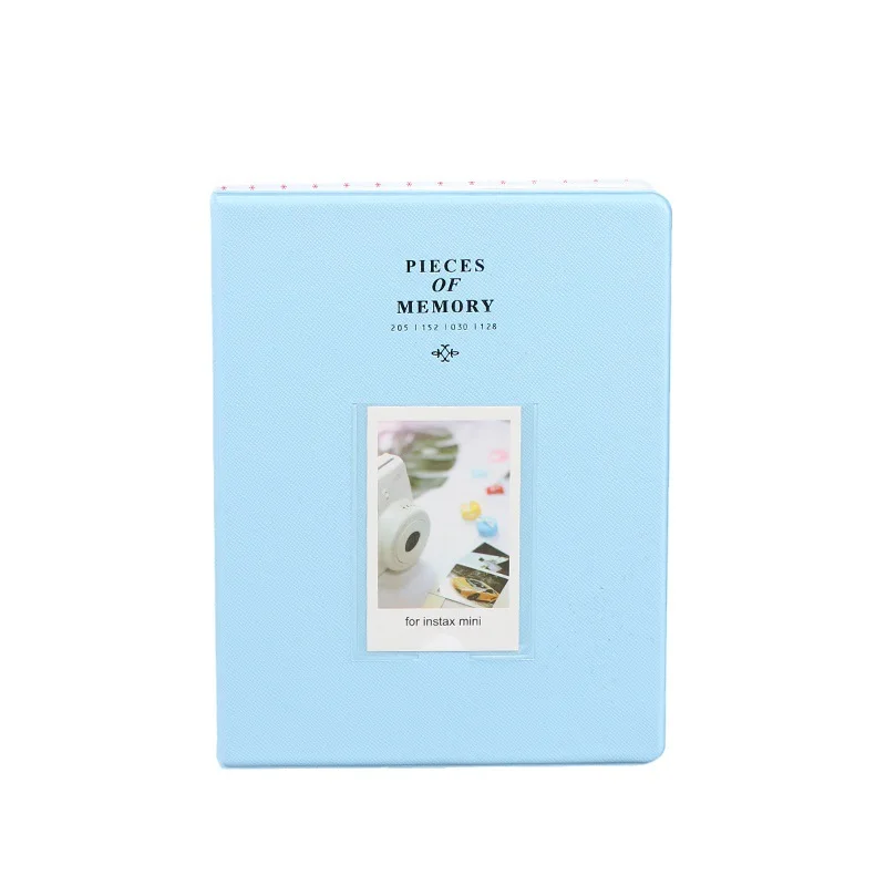 128 جيوب إنستاكس ألبوم صور صغير |   كتاب ذاكرة حامل بطاقة Kpop لمواد Fujifilm الفورية PVC PU مقاس 3 بوصات
