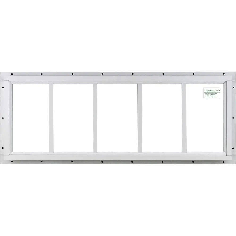 10 x 29 White J-Channel Transom Window