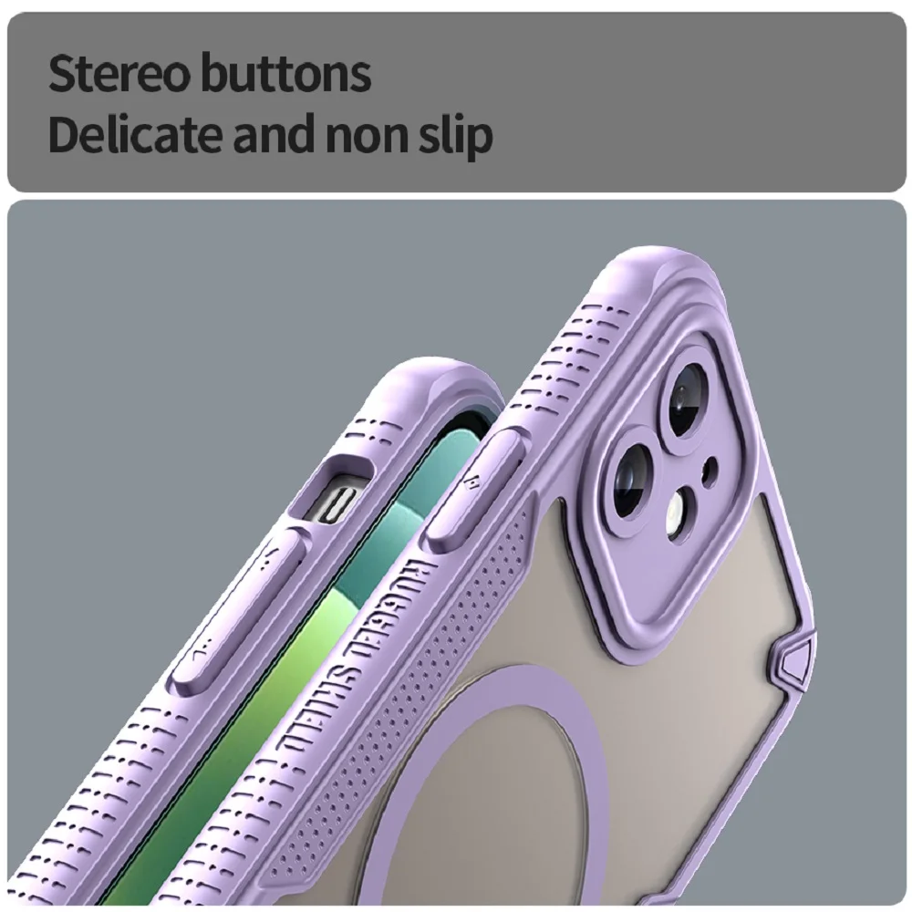 แฟชั่นสําหรับเคสโทรศัพท์แม่เหล็กสําหรับIphone 16 15 14 13 12 Pro Max Plusไร้สายชาร์จรวมป้องกันกันกระแทกกรณี