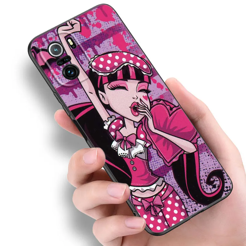 M-Monsters-H-High Anime Black Phone Case For Xiaomi 10T 11 Lite 11T 12S 12X 13T 14 Pro A1 A2 POCO M3 M4 M6 X3 NFC X5 Pro F3 F5