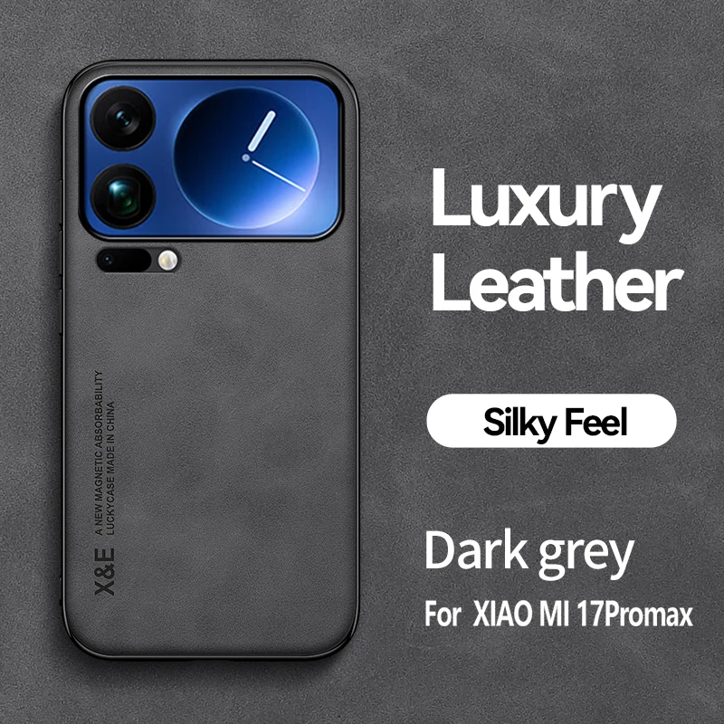 

Leather Magnetic Case For Xiaomi Mi 17 Pro Max 15T Pro 15s Pro 15 14 14T Pro Ultra Bumper Wireless Charge Cover Shockproof Cases