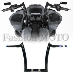 Motorcycle 1-1/2 inch 38mm horn handlebars to 1-1/4 inch bar For Harley Road King Fat Boy Breakout Road Glide Custom handlebar