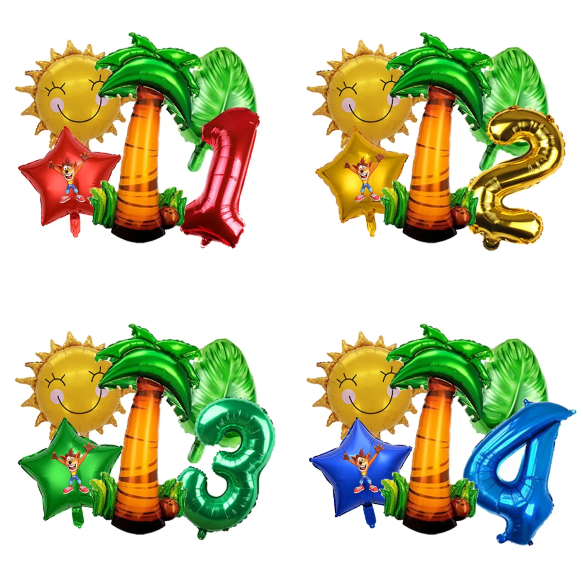 Retro Gaming Style - Crash Bandicoot Themed Character Balloon Kit