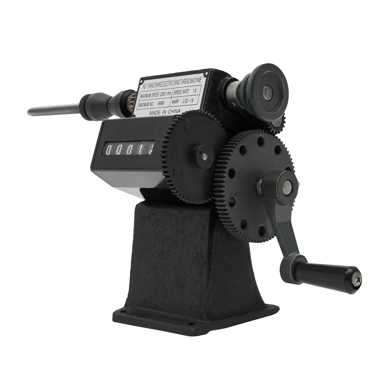 Manual Hand Coil Dual-purpose Counting Winding Winder Machine 0-99999 150mm AU