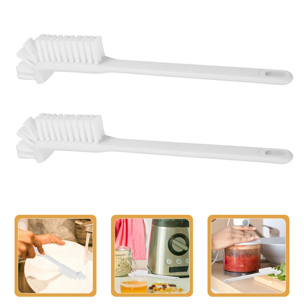 

2pcs Bent Head Cleaning For Juicer Soymilk Machine Coffee Maker Blender Soft Dish Scrub Brush Multipurpose Home Appliance