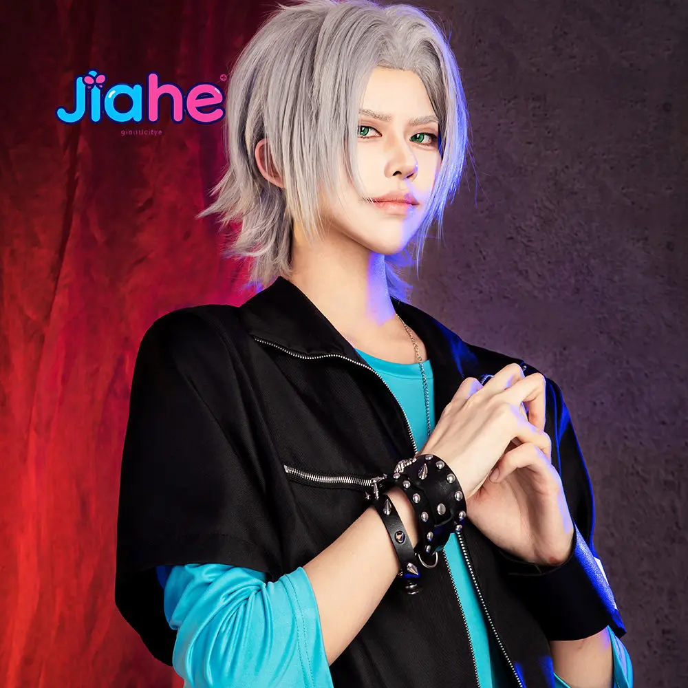 Gokudera Hayato Anime Hitman Reborn! Disfraz de Cosplay para hombre y mujer, traje de moda, chaqueta, pantalones, cinturón, camiseta, uniforme para fiesta de Halloween