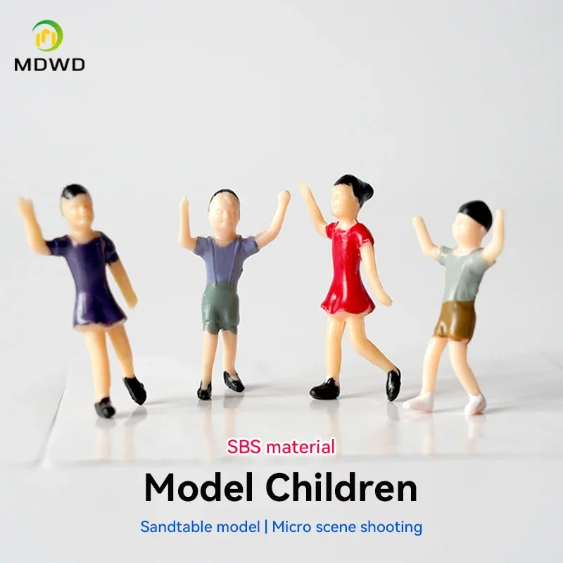 25/30 Skala Gebäude Sand Tisch Material Landschaft Kinder Simulation Charakter Farbe Modell Charakter Begeisterte Kinder