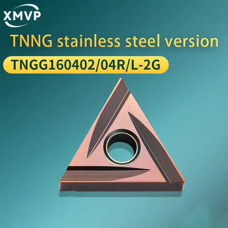 

XMVP 1PCS TNGG160402 LTNGG160404 R Triangular CNC lathe inserts TNMG stainless steel type stainless steel lathe tools