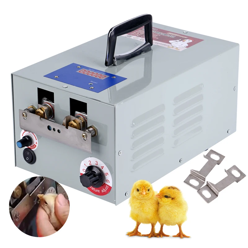Máquina automática para quitar pollos, cortador de pico de pollo, cortadora de pollos para aves de corral con mostrador