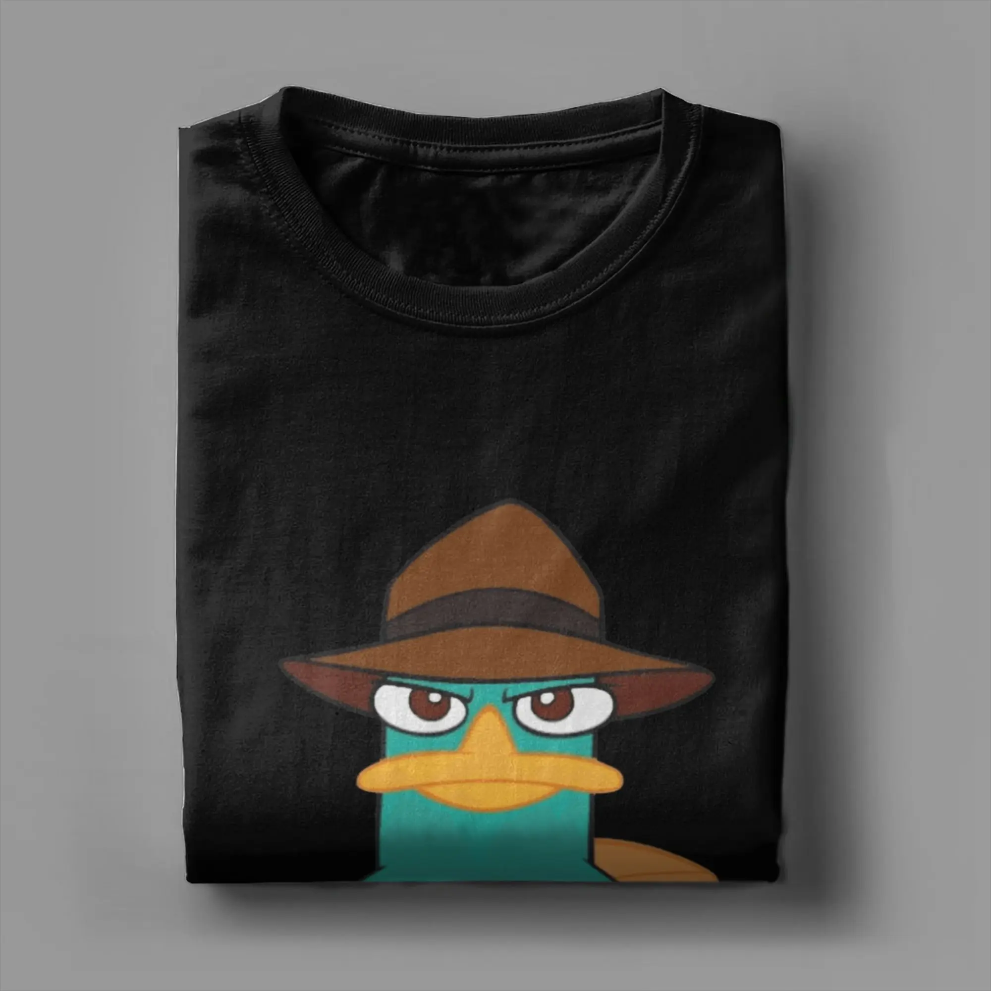 بيري خلد الماء مضحك بطة تي شيرت الرجال مضحك القطن تي شيرت طاقم الرقبة قصيرة الأكمام تي شيرت الملابس الأصلية #4