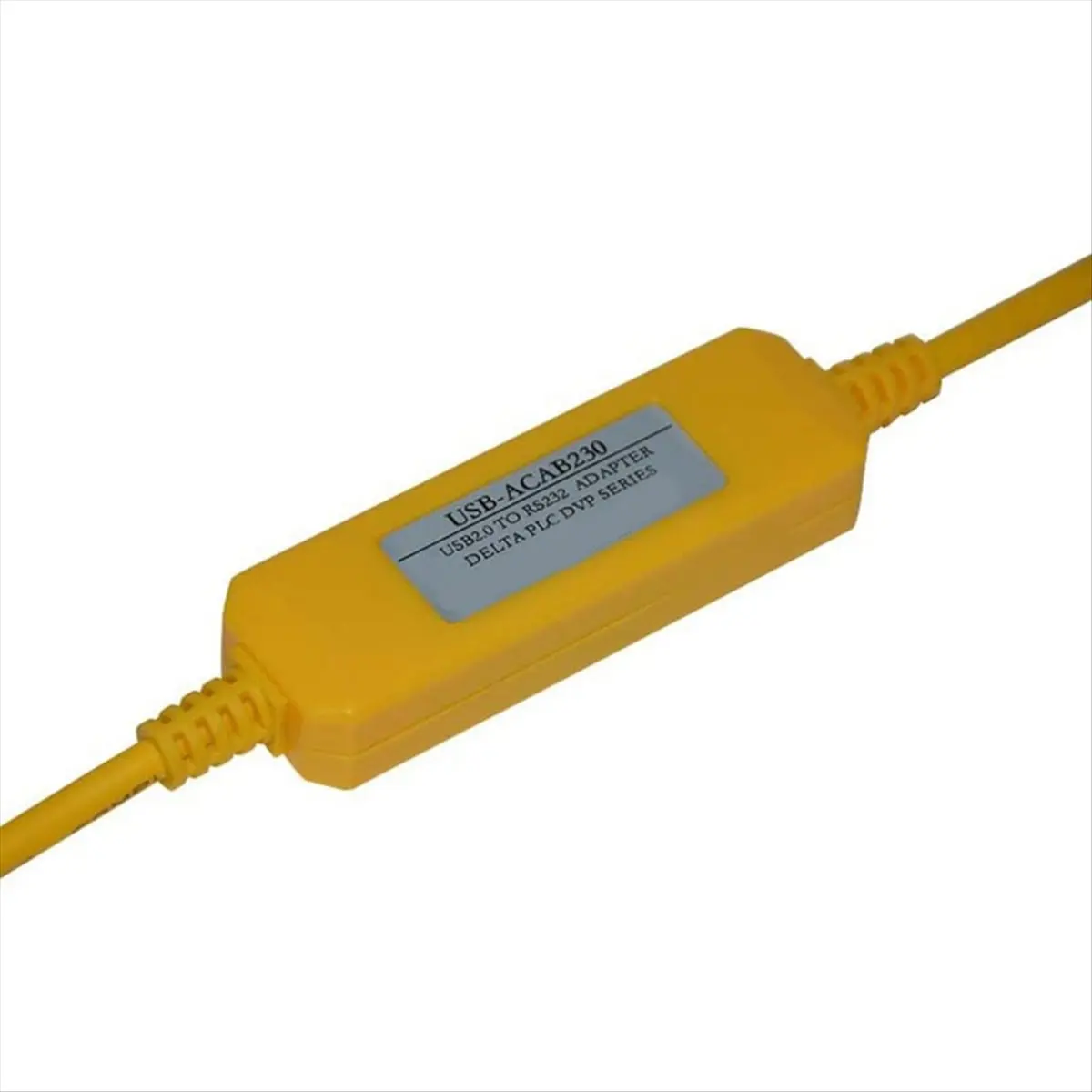 Кабель для программирования ПЛК ABAN USBACAB230 серий EX ES EH EN USB-ACAB230 адаптер USB2.0 на RS232 желтый