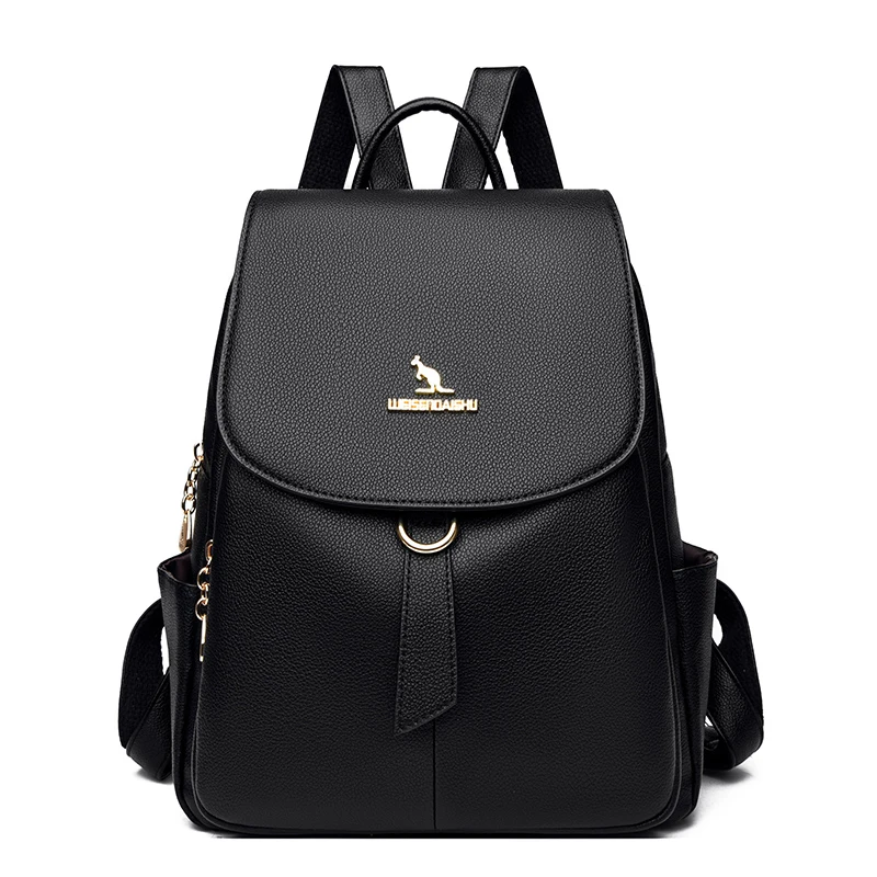 New Women\'s Retro Style Luxury Backpack High Quality Large Capacity School Student backpack Famous Designer Multi use Backpack