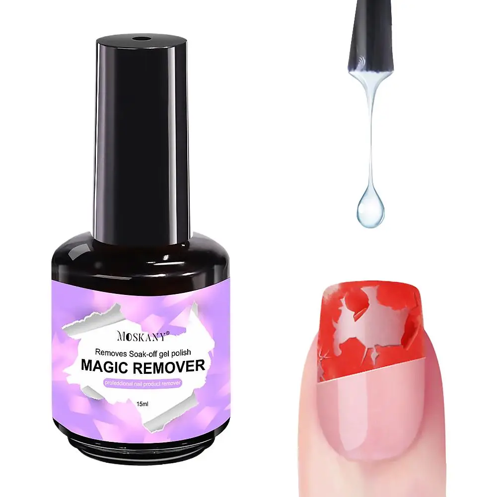 15ml Magic Remover Nail Gel Polish for Soak Off UV Gel Polish Fast Removal Semi Permanent Varnish Polish Cancel Glue view 2