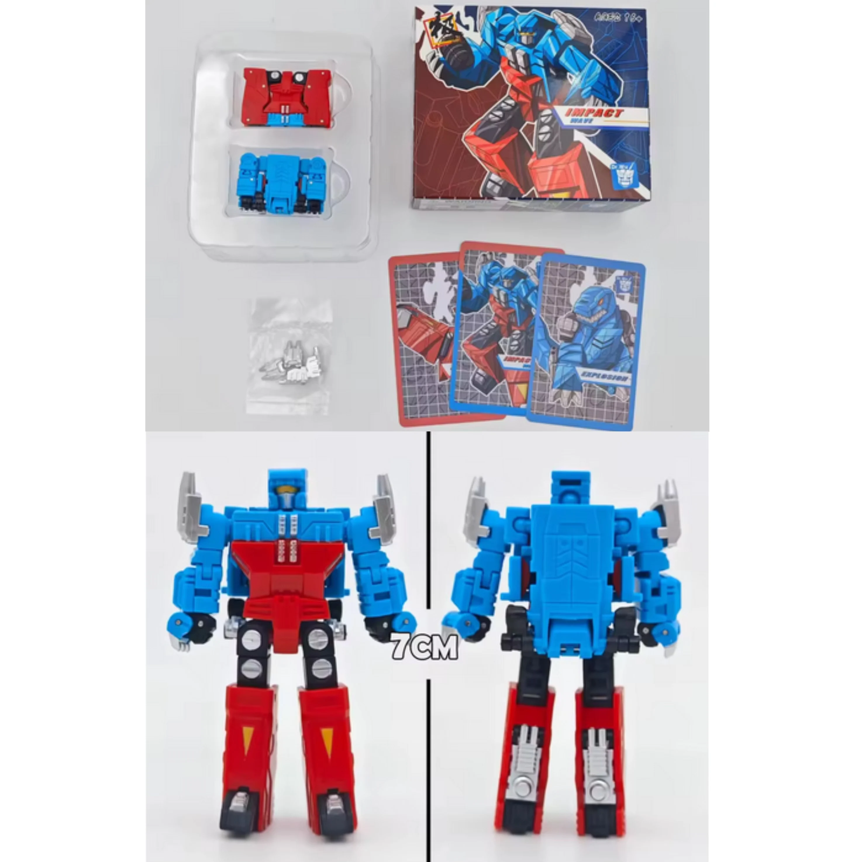 Dr Wu Transformation DW-E55T 초음속 폭발 충격파 소규모 데시벨 미니 마그네틱 테이프 장난감 액션 피규어