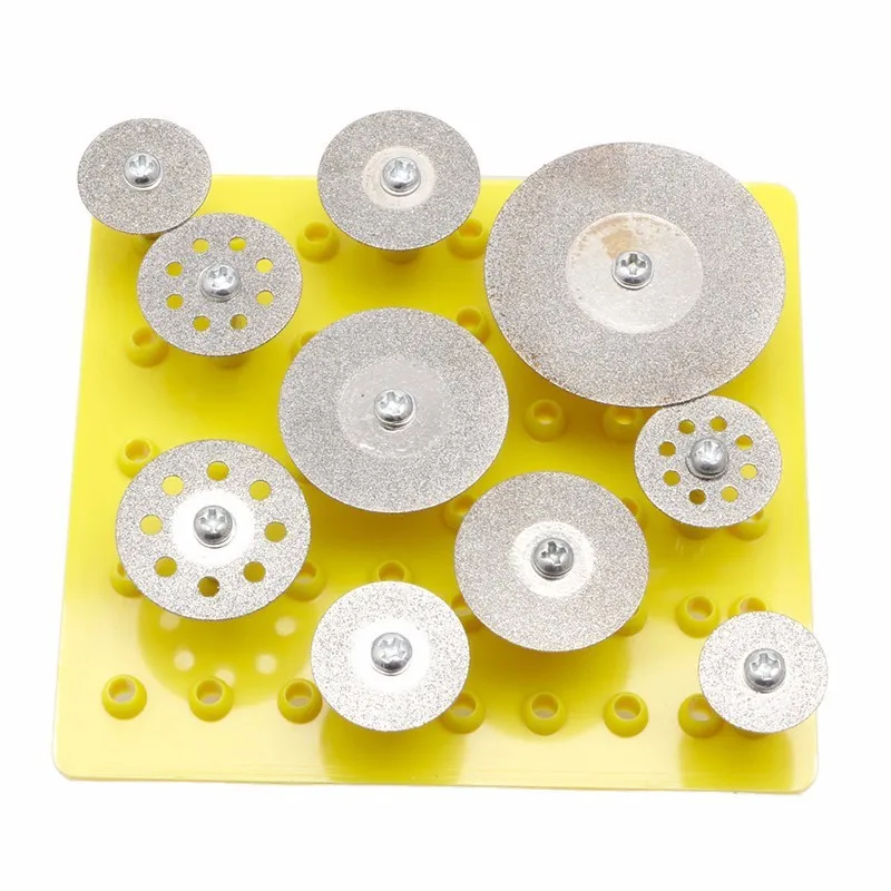 Diamant-Schleifköpfe, 10-teiliges beschichtetes Bohrer-Set, Schleifstifte 2,35 mm zum Polieren von Schmuck, Glas, Edelsteinen, Jade, Marmor, Fels – Detail 8