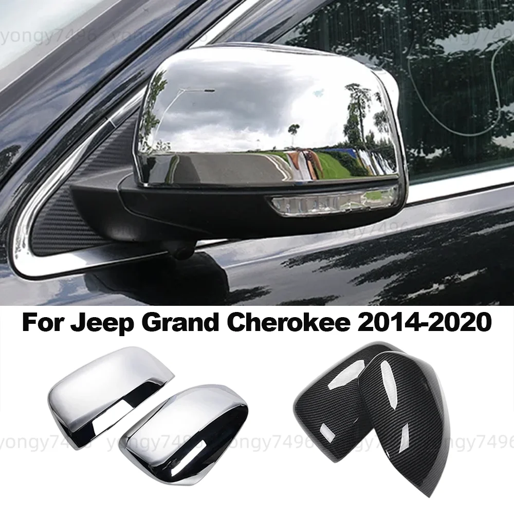 Накладки на боковые зеркала заднего вида из хромированного ABS-пластика для Jeep Grand Cherokee 2014-2020: внешние аксессуары для тюнинга автомобиля